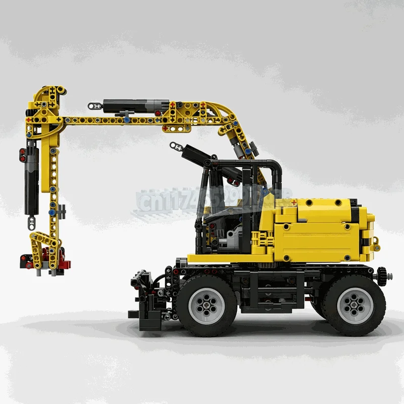 1525PCS M317F Excavator 1:16 Technic Style MOC Model Custom Puzzle Construction Vehicle Building Blocks DIY Assembly Toy Gifts