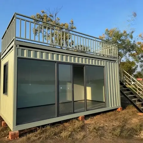 Expandable Container House Foldable Modular Home Luxury Prefabricated Villa for Outdoor Office Use