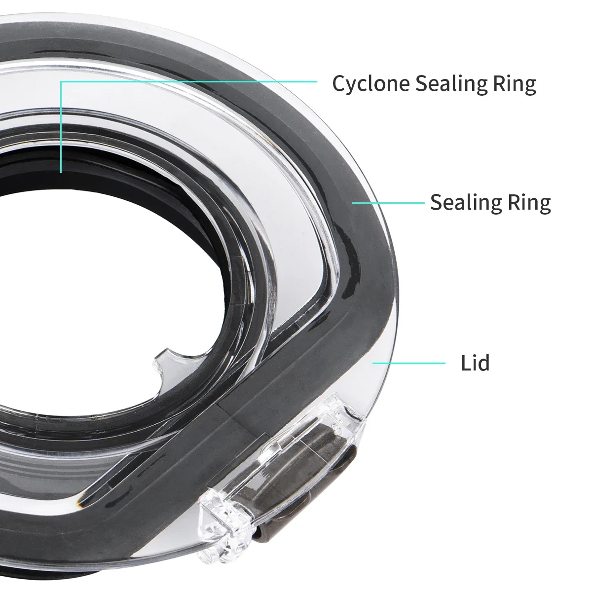 1Pc Dustbin Bottom Lid Seal Rubber Ring for Dyson Hoover V10 V11 V15 Waste Container Accessories