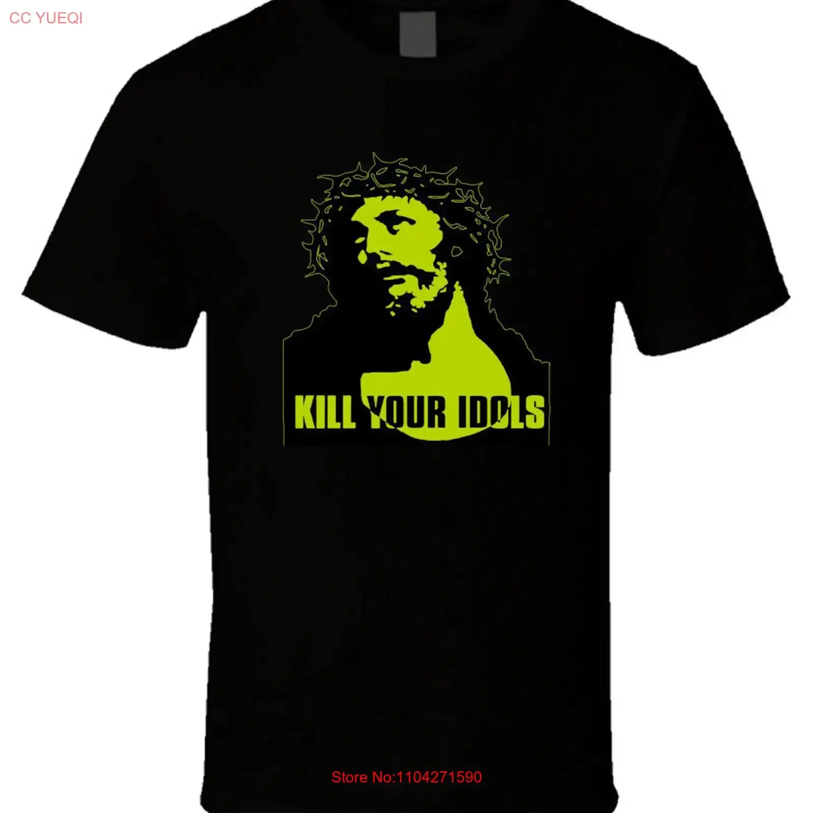 Most Popular T Shirt Kill Your Idols Band Men's Size USA  vintage Washed Unisex Soft Top For Everyday Wear Stylish