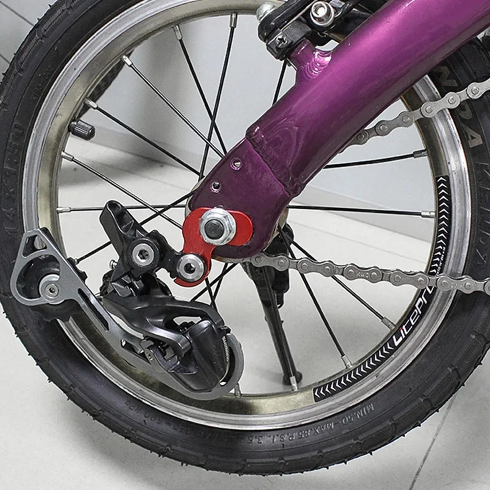 

Aluminum Alloy Foldable Bicycle Single-speed Modified Rear Derailleur Tail Hook Bike Rear Derailleur Hanger Rear Shifting