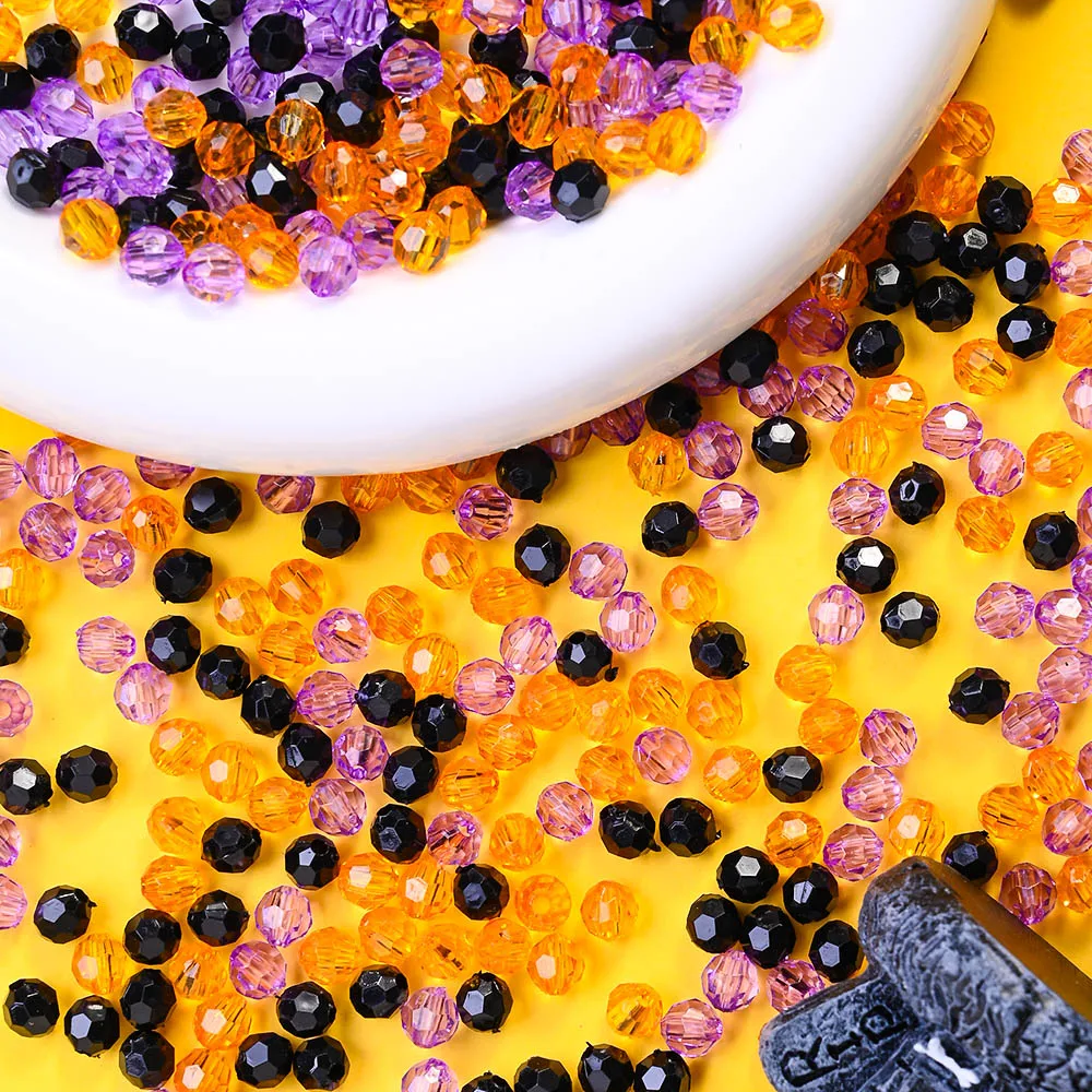 200 Stück handgefertigte Glasperlen in verschiedenen Farben, ideal für die Schmuckherstellung und als Zubehör für DIY-Armbänder und Halsketten. – Detail 3