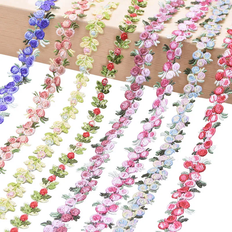 68 inch Floral Lace Fabirc Ribbon Embroidered Flower Lace Trim DIY Sewing Handmade Decorative Ribbon Polyester Lace Trim