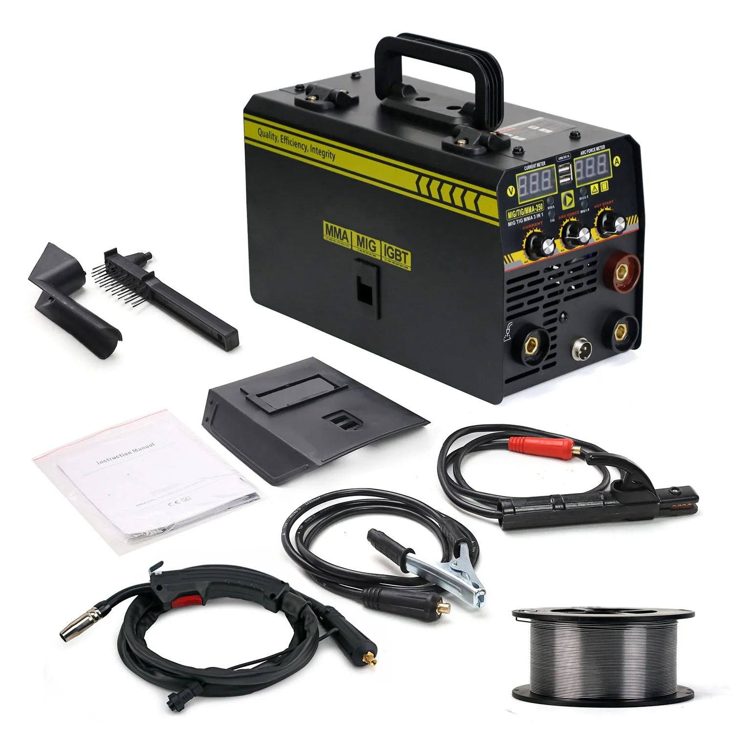 New High Quality Portable Home-Use 220V Gasless MMA/MIG/TIG 3-in-1 Multi-Function Welder with Argon Arc and Manual Arc Welding