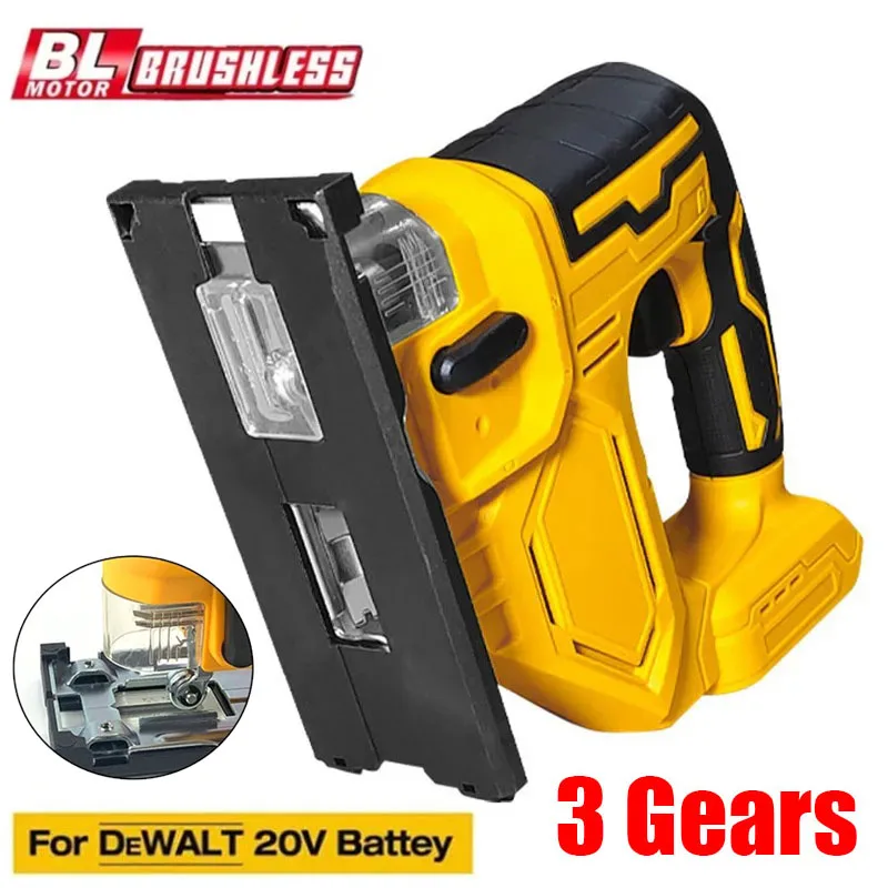 

Cordless Jig Saw Electric Jigsaw 3 Gears Portable Multi-Function Woodworking Power Tools for Dewalt 18V 20V Battery