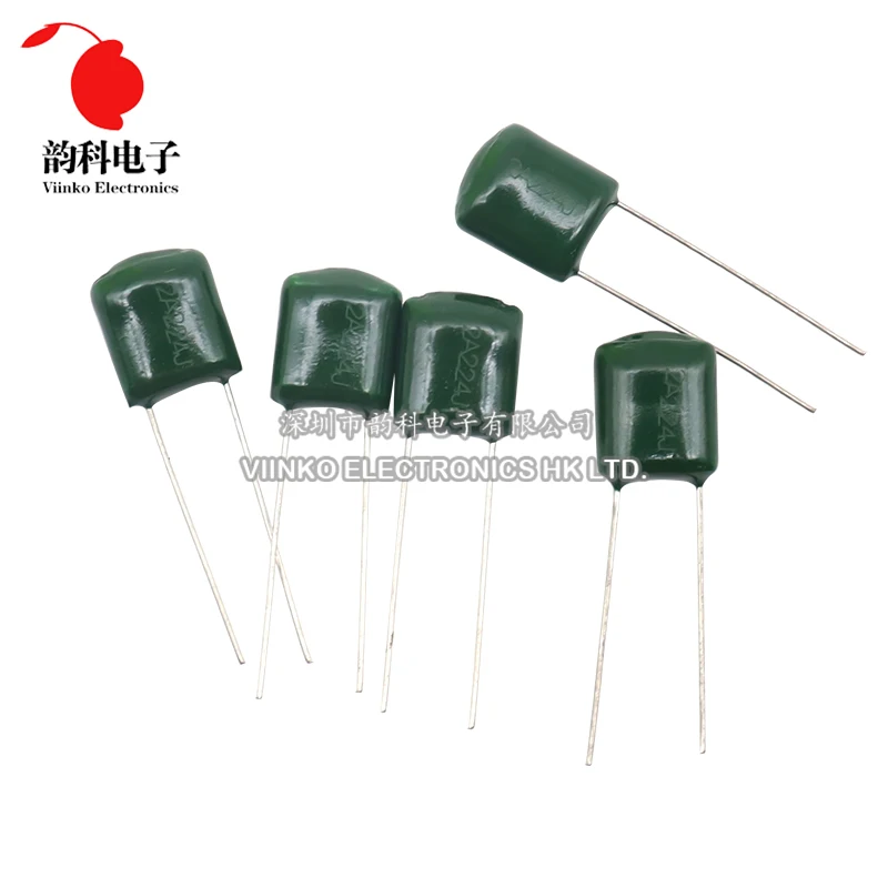 20 Chiếc Polyester Bộ Phim TỤ HÓA 100V 120nF 150nF 220nF 330nF 470nF 2A124J 2A154J 2A224J 2A334J 2A474J