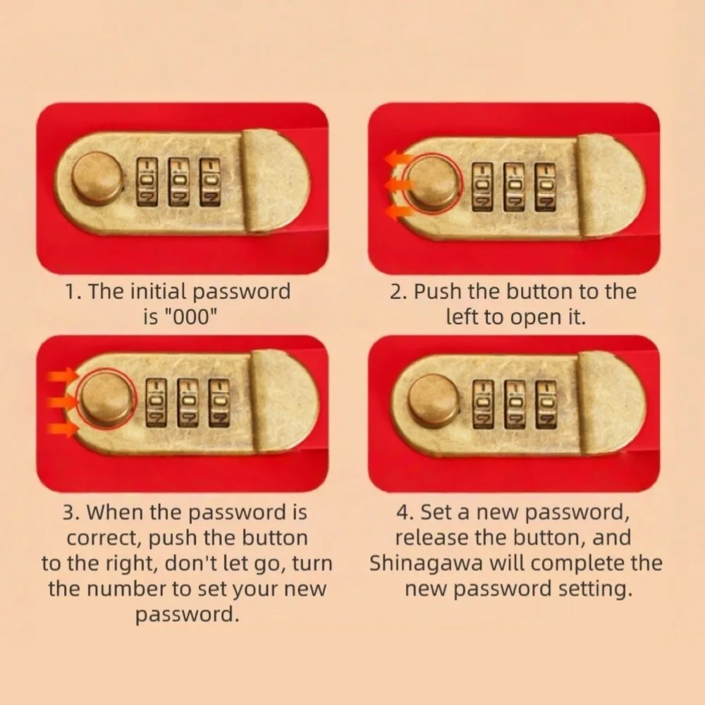 PU Leather Money Saving Book Waterproof Large Capacity Money Saving Challenge Book Coded Lock Reusable Money Storage Bag Ledger