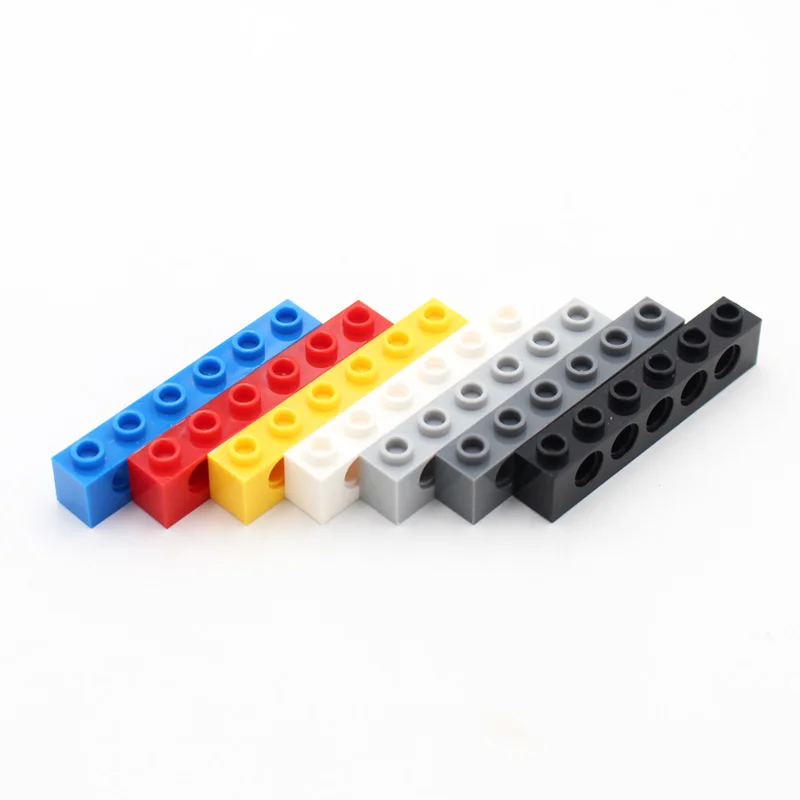 50pcs Technology 3894 Brick 1x6 with Hole Thick Bricks Model Building Blocks Compatible  Accessories Parts Mechanical Science