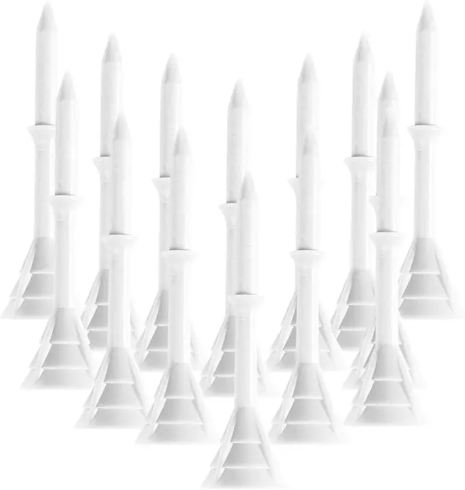 30/50 Stuks Golf Tees Set met Plastic Onbreekbare Cup Lage Wrijvingsweerstand Meerdere Kleuren 3 1/4 Inch 83mm Balhouder Set