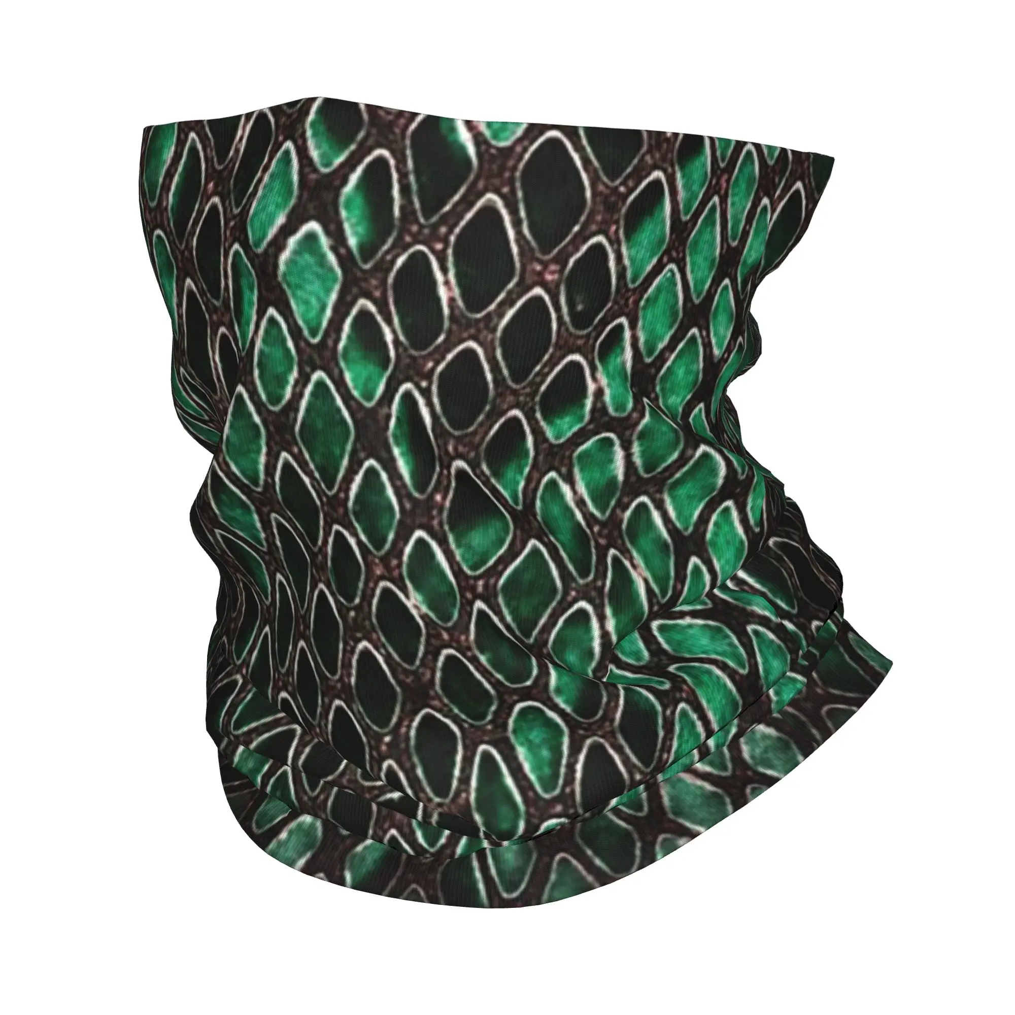 Exotic Snake Skin Pattern Bandana Neck Cover Printed Wrap Scarf Warm Face Mask Cycling For Men Women Adult