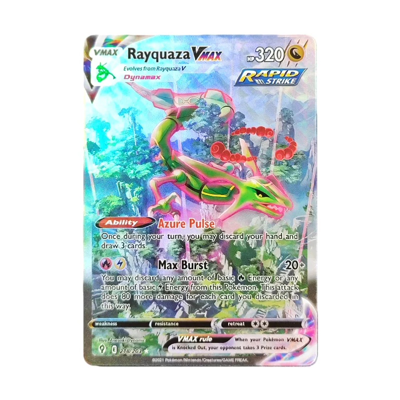 Proxy Pokemon Cards SWORD & SHIELD LOST ORIGIN GIRATINA V 218/203 English PTCG Game Collection Card