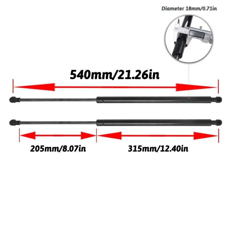 90451-8H31A / 90451EQ30A لنيسان X-Trail T30 2001-2007 سيارة الخلفي الجذع الغاز صدمة الربيع دعامات الغاز رفع دعم الملحقات #3