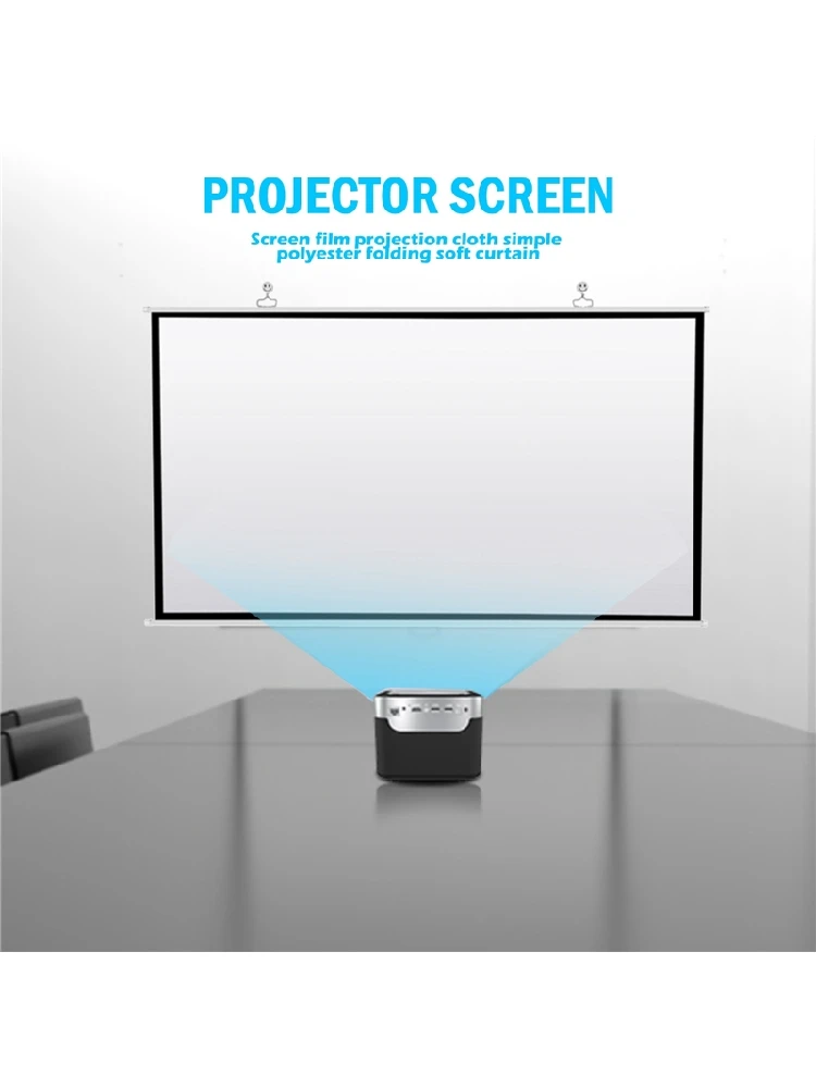 Nouvel écran de projecteur technique pour Home cinéma HD blanc pliable Anti-pli