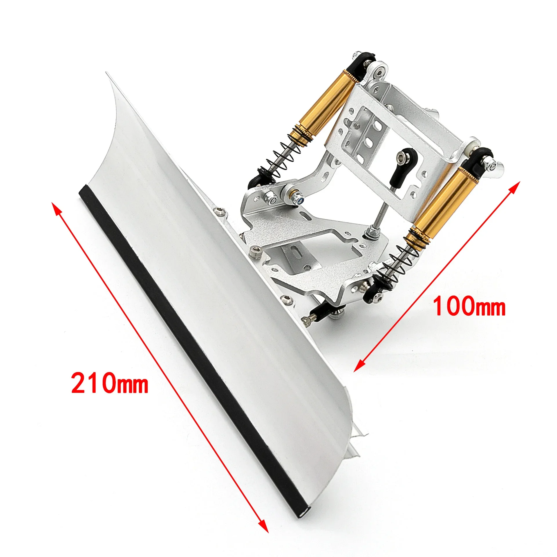 RC Model Metal Silver Snow Shovel Electronic Control for 1/10 RC Crawler Car Traxxas TRX4 SCX10 SCX10II Accessories