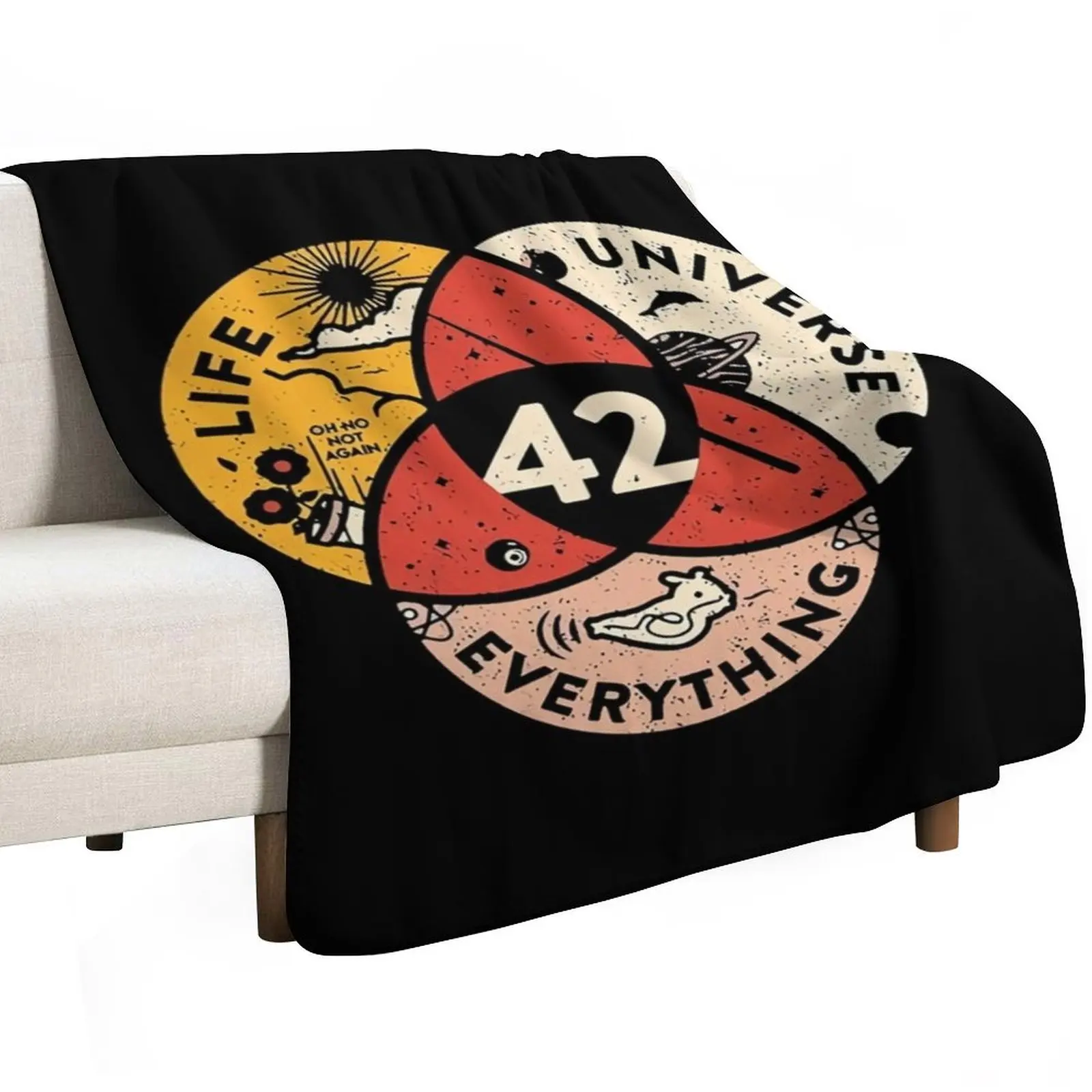 42 The Answer To Life The Universe And Everything Throw Blanket Luxury Designer Sofas Luxury Throw Plaid Hair Blankets