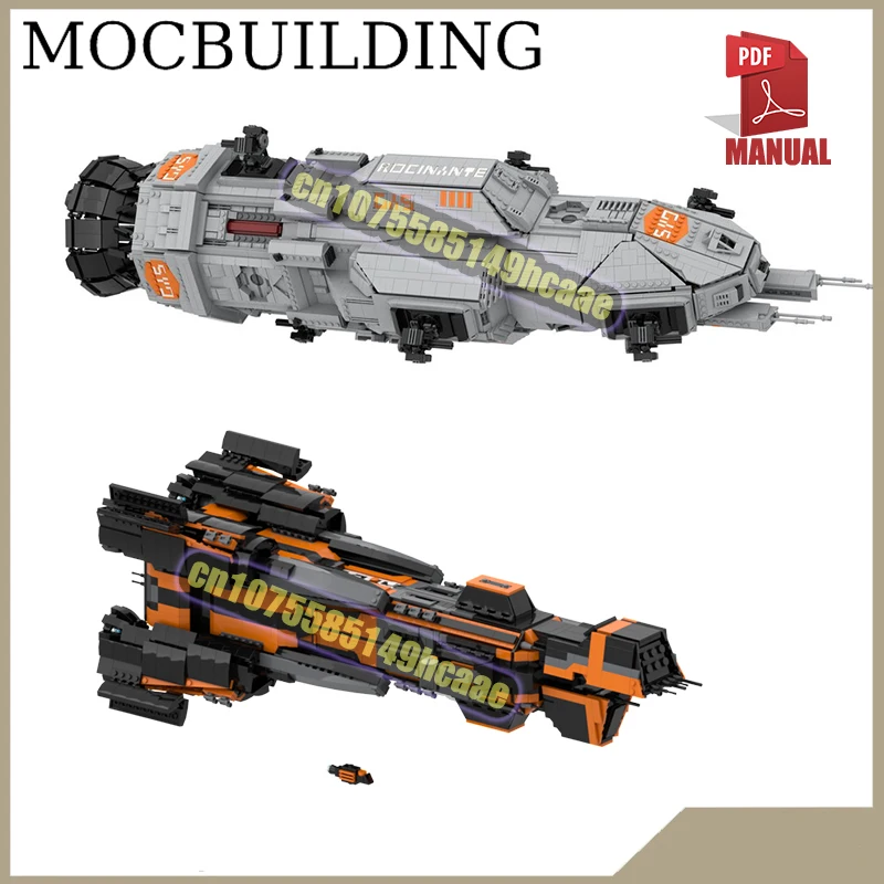 

MCRN DONNAGERS Космический корабль Дисплей Модель MOC Строительные блоки Игрушки Строительство The Expansee