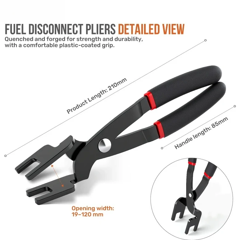 For Car Motorcycle Repair Hand Tools Fuel Disconnect Pliers Fuel Line Pliers Car Repair Tool Automotive Removal Pliers