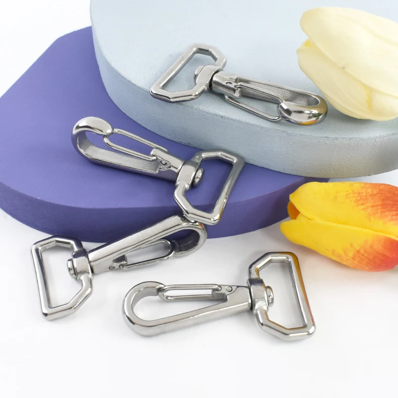 27mm 316 Stainless Steel Snap Hook Carabiner Trigger Clip Lobster Clasp Paracord Lanyard Metal Buckle Dog Leash Keychain Parts
