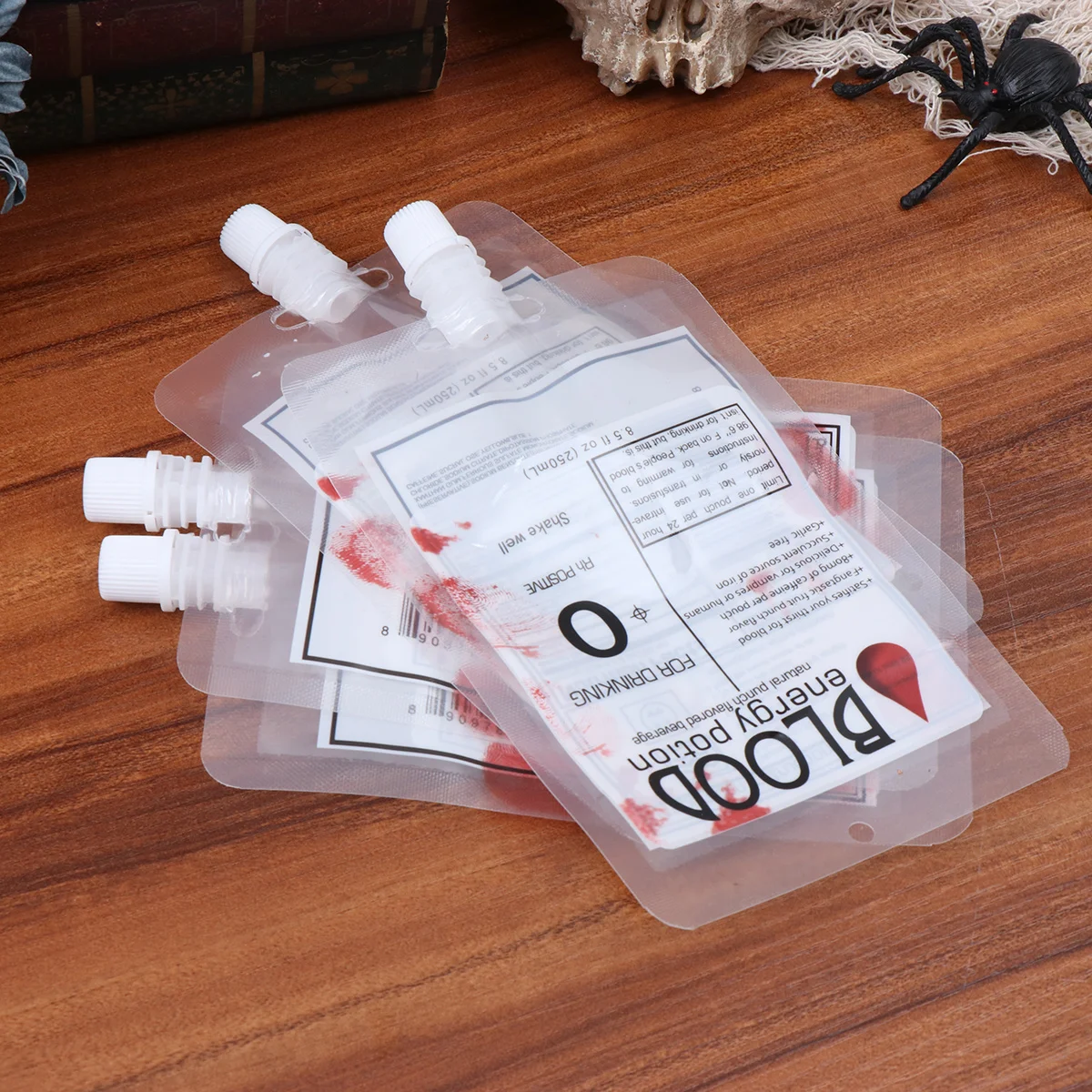 

20pcs 250Ml Bag Halloween Drink Pouch For Party Festival Bar Use Beverage Squeeze Pouches Home Storage Container