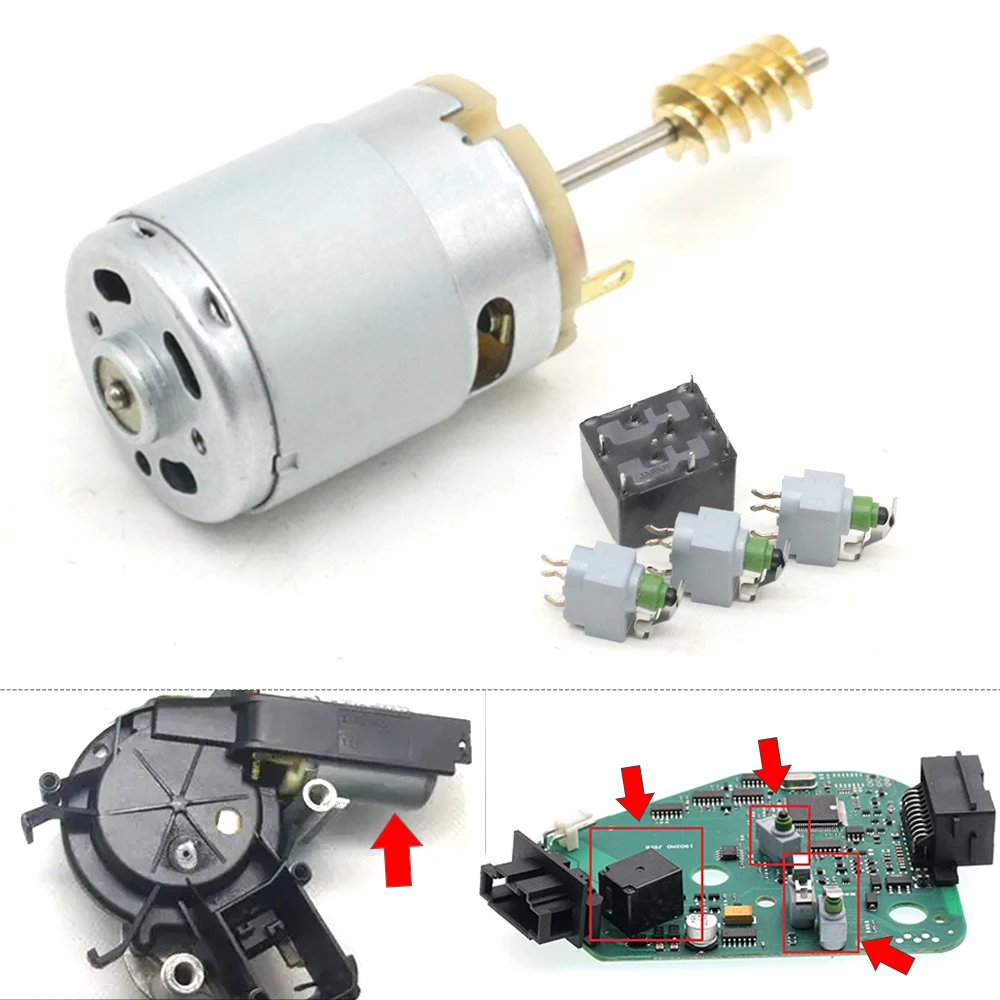 Car ELV/ESL Steering Wheel Column Actuator Lock Motor Relay Micro Switch J518 Repair Kit For Audi Q7 A6 S6 C6