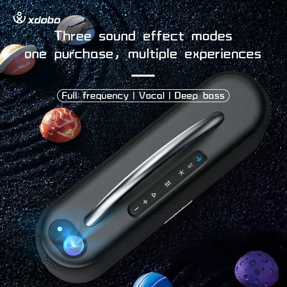 XDOBO Bluetooth Speaker Wireless 100W Deep Bass Subwoofer Portable Star Projector Lamp Outdoor Fun For Camping Hiking Riding