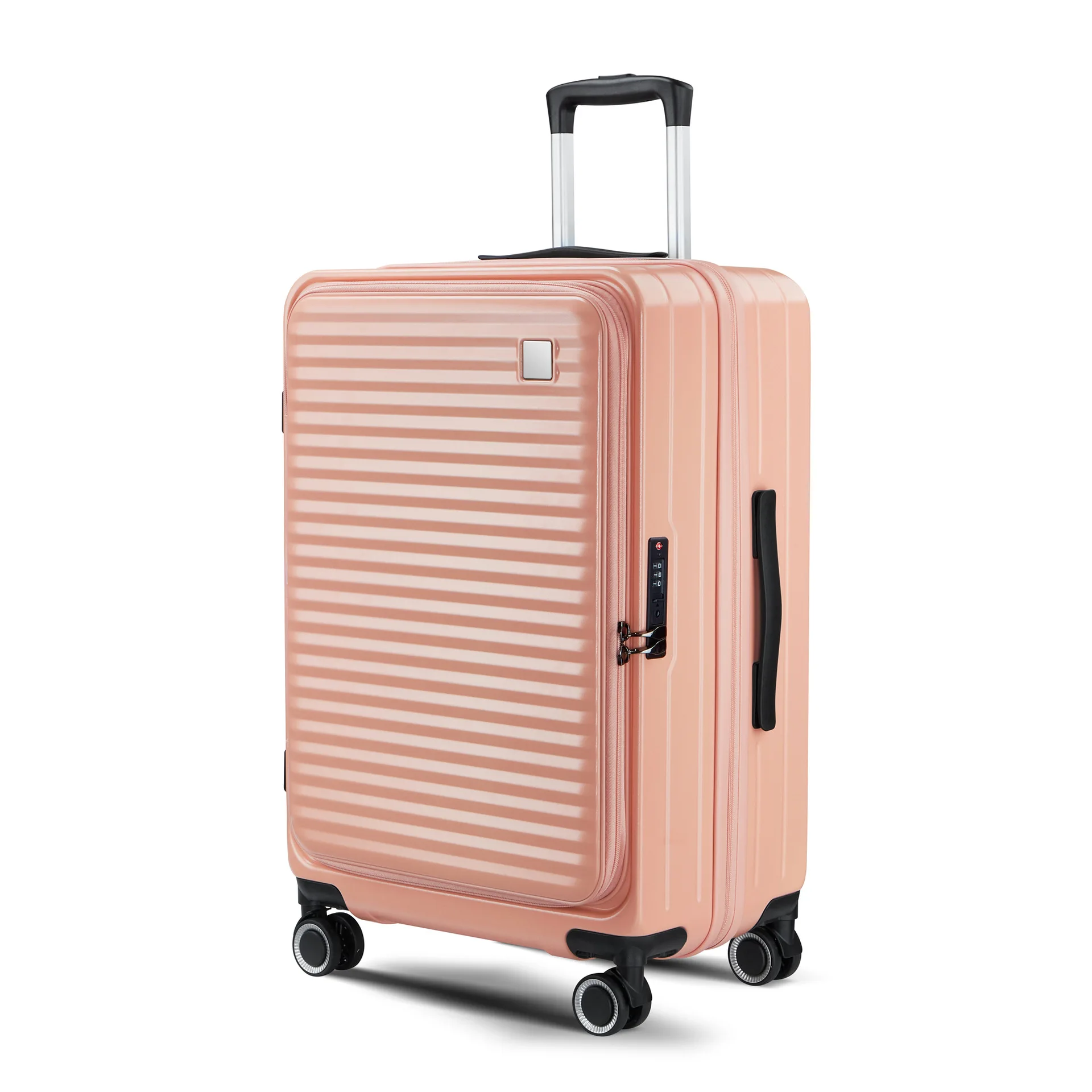 New style stylish suitcase with front opening, strong and durable M001