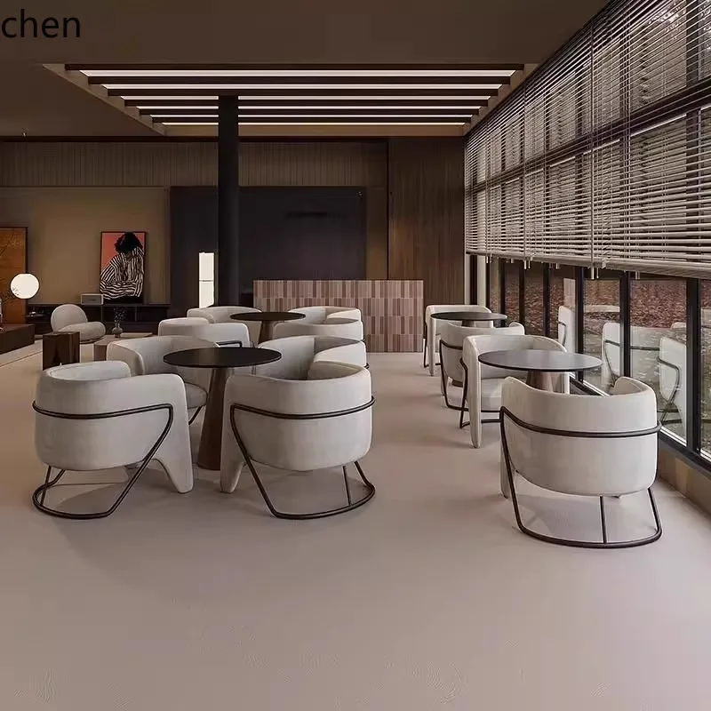 HXL Sales Office Meeting Table and Chairs Reception Office Rest Area Sofa Coffee Table