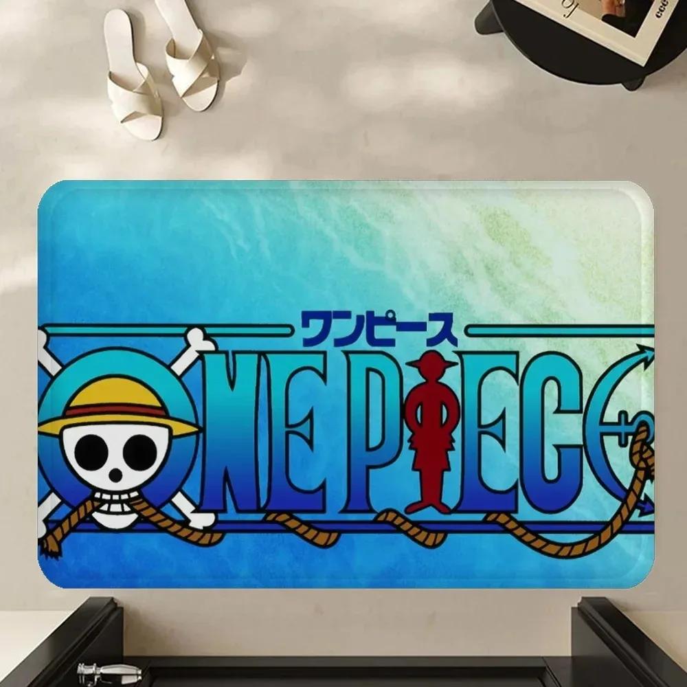 One Piece Luffy Kitchen Mat Kids Room Bedroom Decoration Balcony Anti-Slip Doormat Living Room Alfombra