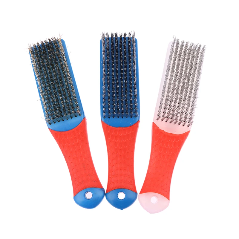 New 15.5cm Heavy Duty Stainless Steel Wire Brush With Comfortable Plastic Handle For Removing Rust Welding Slag Dirt And Paint