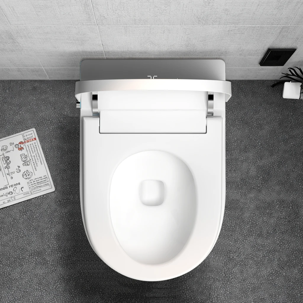 Cisterna a scomparsa WC sospeso WC WC automatico senza serbatoio intelligente a parete WC intelligente