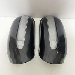 Auto Front Mirror Housing Cover with Turn Signal Light For MERCEDES-BENZ S-CLASS W220 1999 2001 2208100164 2208100264