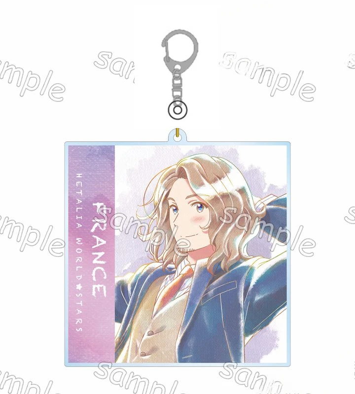 Game APH France Russia England Germany America Japan Italy Keychain Doll Anime Acrylic Keyring Pendant for Gift