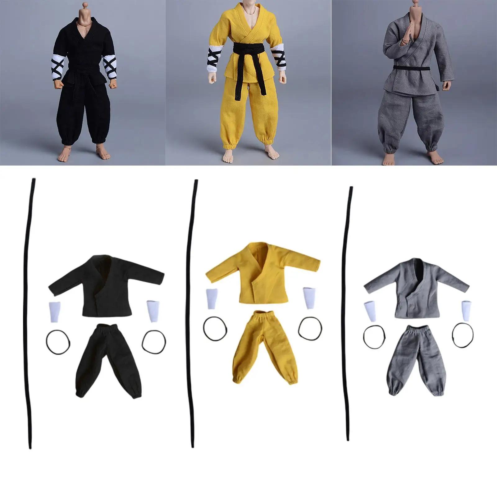 5 ชิ้น 1: 12 Scale Figure เสื้อและกางเกงสําหรับ 6in Dress up Action Figures