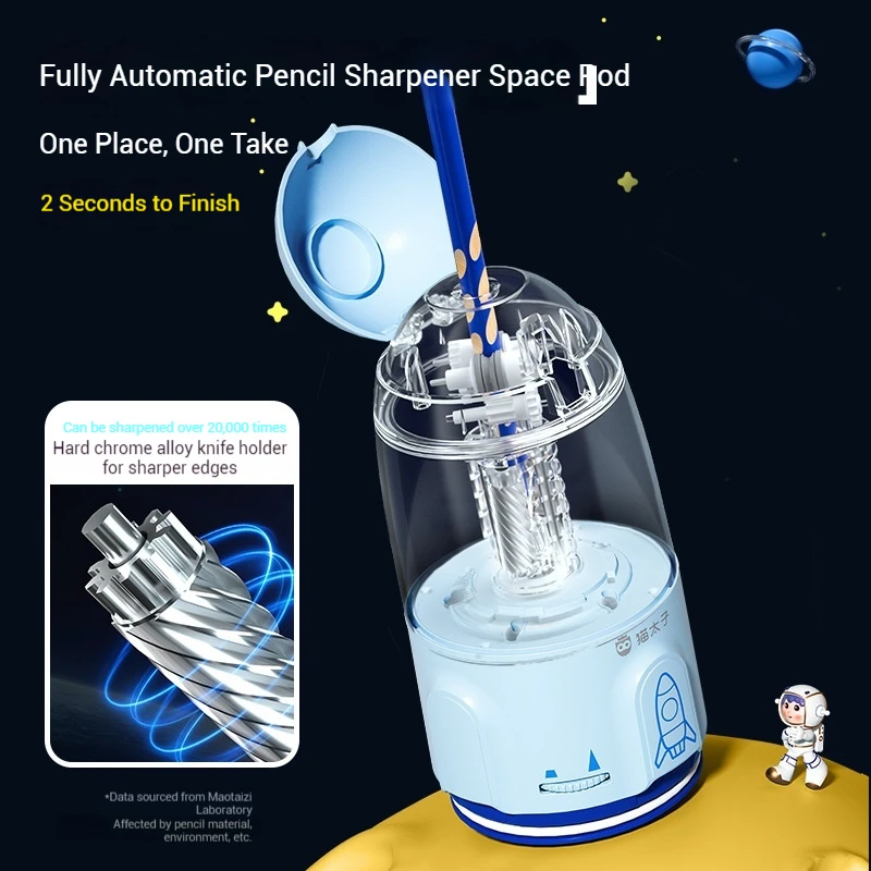 Electric Stationery Set Gift Box Pen Rolling Device Set With Pencils Rubber Dandruff Vacuum Cleaner School Learning Supplies