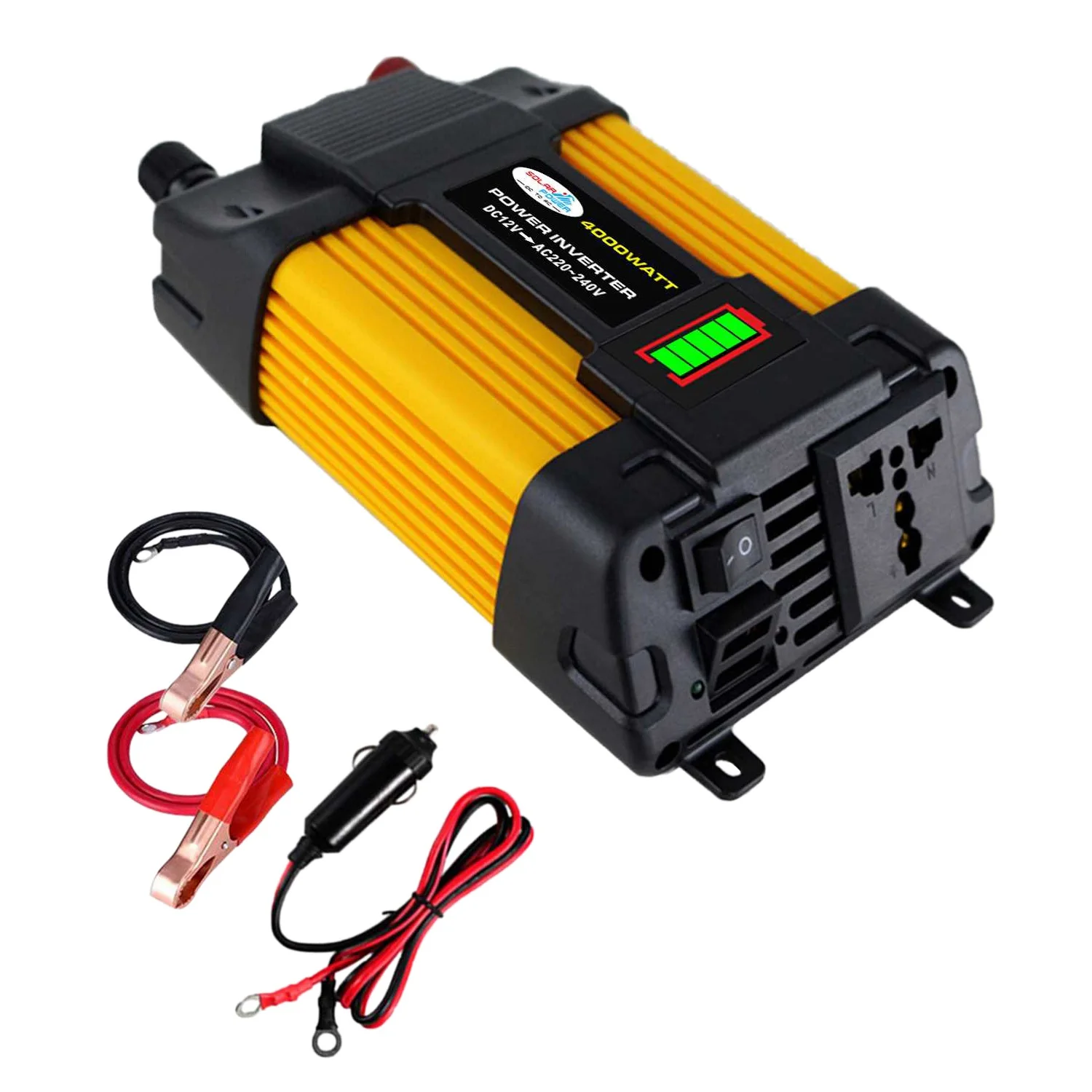 

Inverter 4000W Voltage Transformer Modified Sine Waves Power Inverter DC12V to AC 220V Converter+2