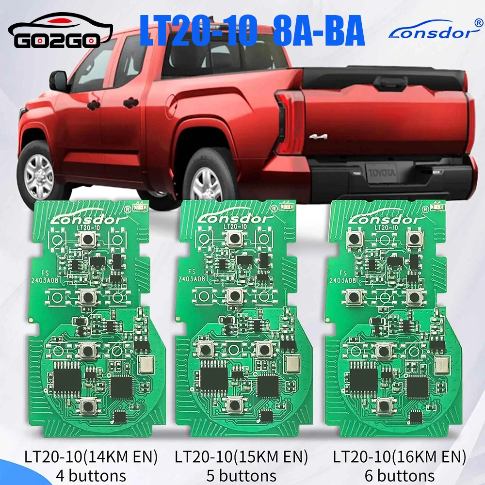 Lonsdor K518 LT20-10 8A-BA PCB Universal Remote Circuit Board 4/5/6 Buttons 3041 For Toyota Tundra Sienna Land Cruiser Alphard