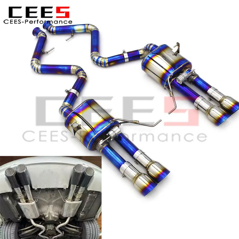 

Cees Выхлоп для BMW M3 E90/E92/E93 V8 4.0L 2008+ Задний вакуумный клапан оси Catback Выхлопные трубы Система глушителя