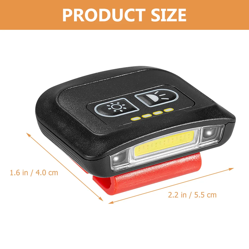 Professional Hat Clip Light High Brightness LED Rechargeable Headlamp 360 Rotation Waterproof Design for Outdoor Night Work