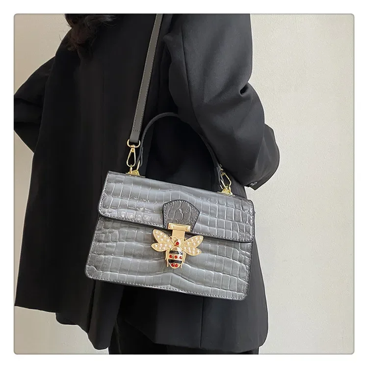 2023 New Handbags for Women Crocodile Pattern Shoulder Bags Lady Travel Bag Luxury Brand  Cross-body Chain Handbag Handbags