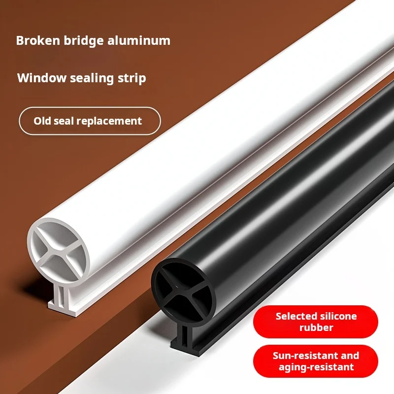 10M Broken Bridge Aluminum Window Sealing Strip Aluminum Alloy Door Window Windbreak Casement Window Sound Insulation Strip