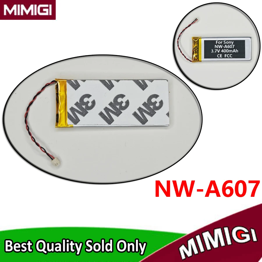 3.7V 400mAh NW-A607 Battery For Sony nw-a607 perfume bottle mp3 AKKU