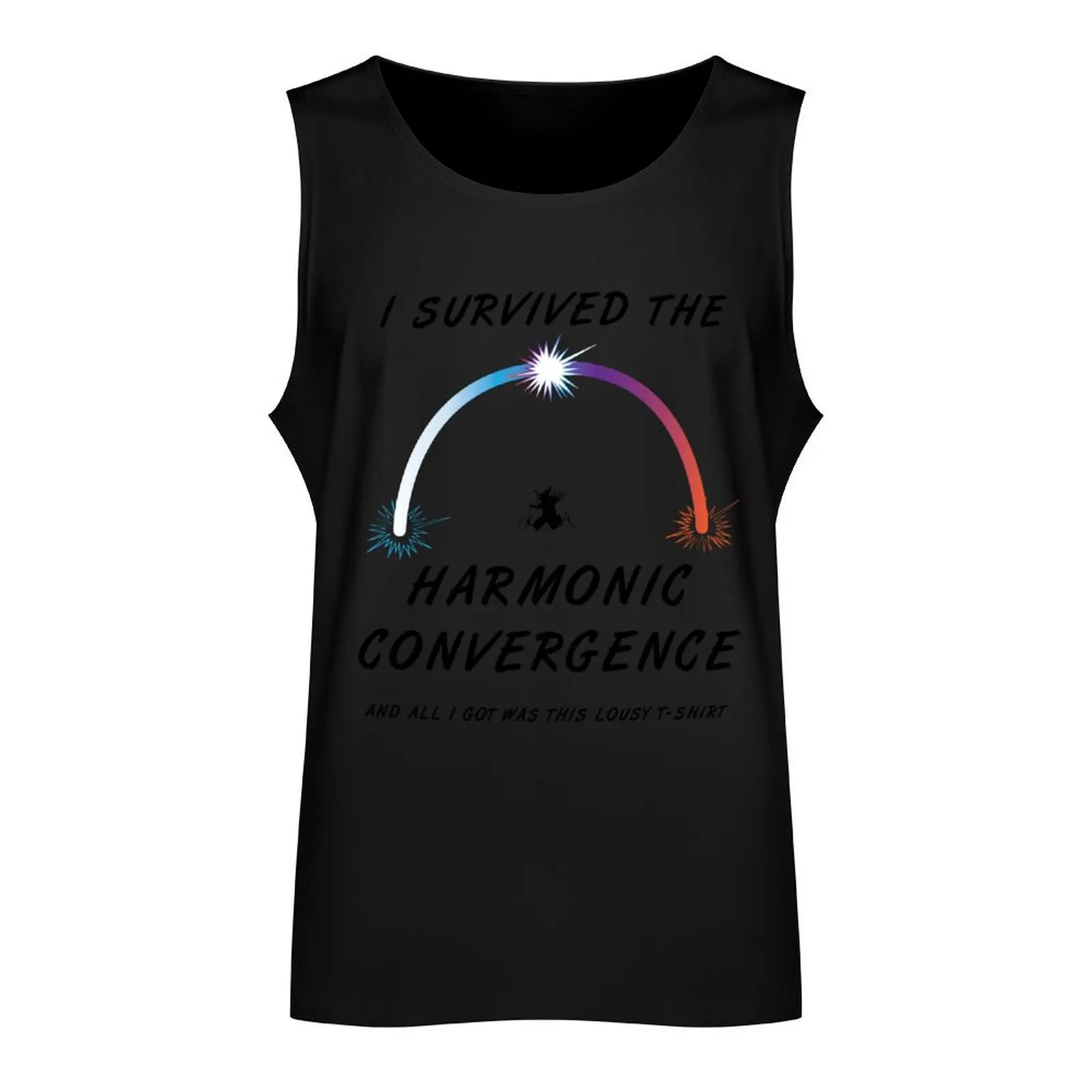 I survived the Harmonic Convergence- light shirt design Tank Top cotton t-shirts man man sexy?costume Men's t-shirts