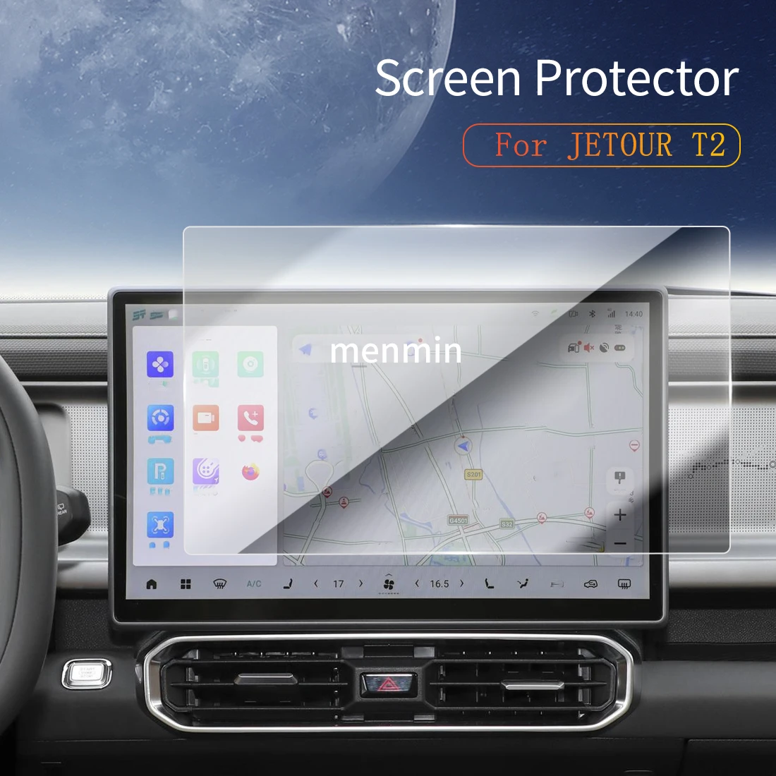 

Car Stickers Dash Carplay Mirror Screen Protector Display Tempered Glass Protective Film Vehicle For25 Chery JETOUR T2