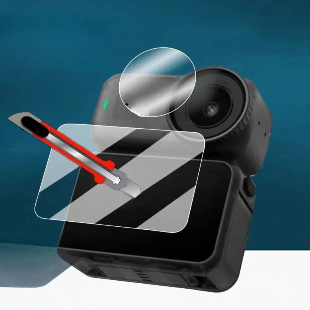 واقي شاشة DJI Osmo Nano من الزجاج المقسى فائق الوضوح، طبقة عدسة الكاميرا، مضاد للخدش، عبوة ملحقات عالية المتانة #4