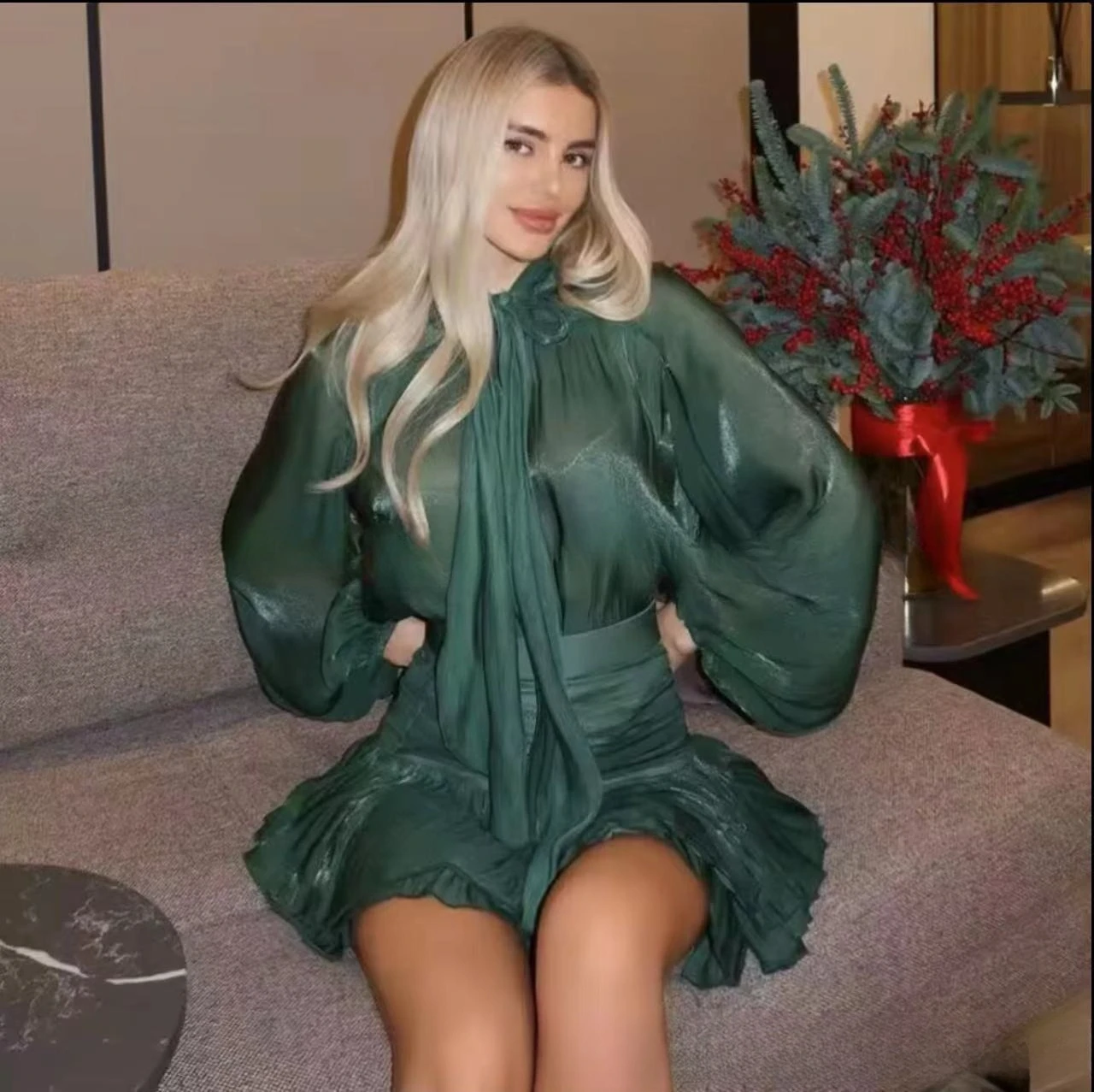 Zekye INS moda camisa de manga larga conjunto de Falda corta de cintura alta conjunto a juego nuevos productos lanzamientos en conjuntos vestido de mujer