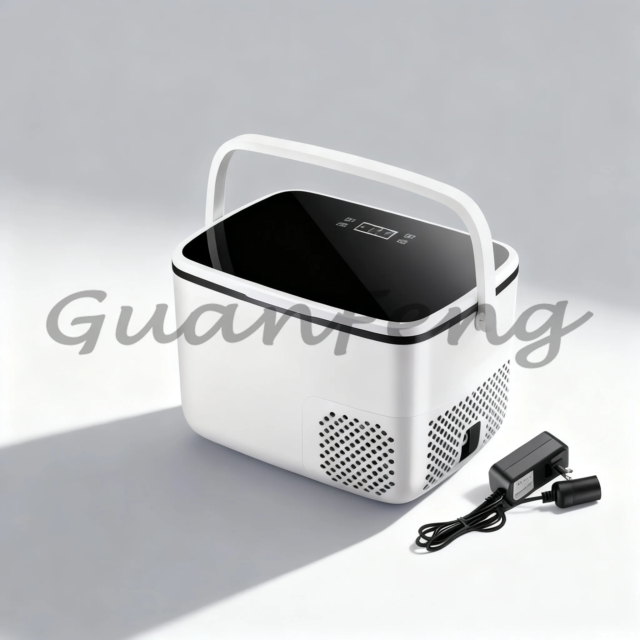 Portable Mini Car Fridge, 12V 24V 220V Multi Voltage Refrigerator for Truck & Home Refrigeration