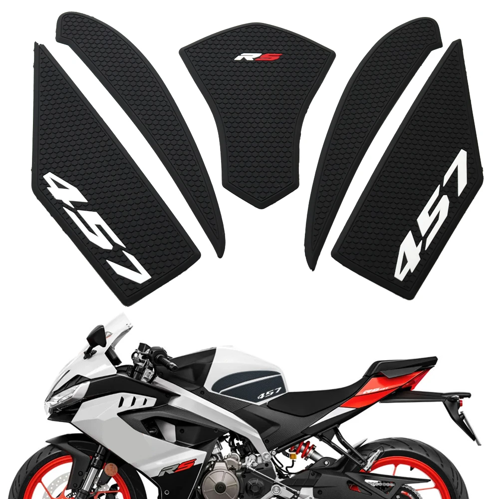 

For Aprilia RS457 2024 Motorcycle side fuel tank pad Tank Pads Protector Stickers Decal Gas Knee Grip Traction Pad Side Sticker