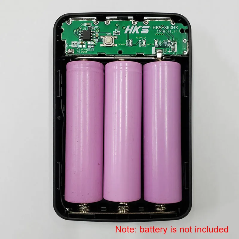 New Super Fast Power Bank Shell Storage Box 3 Usb Micro 5v 3 Pcs 18650 Battery Case Pack For Iphone Without Battery