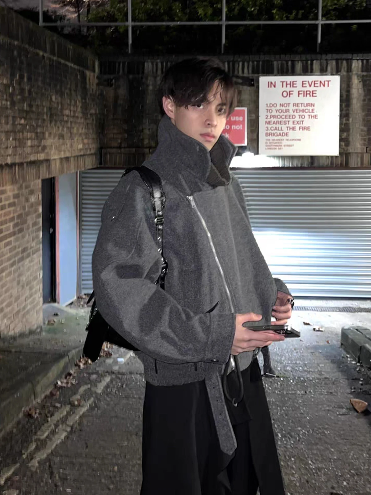 

Весенний новый мужской ор шерстяной тюнер CleanFit Деконструированный высококачественный свободный твидовый топ Cool Look Youth 2) Long Sve Z...