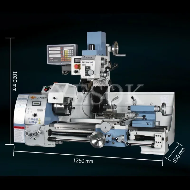 Tokarka domowa Wiertarka stołowa Tokarka Wiercenie i frezowanie Jedna maszyna Przemysłowa frezarka do metalu Tokarka JYP290VF